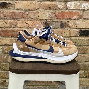 Nike x Sacai VaporWaffle in Sesame and Blue